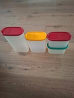 4 ruimtespaarders tupperware goede staat, Maison & Meubles, Cuisine| Tupperware, Enlèvement