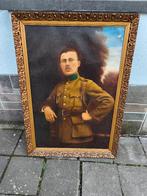 Huile sur papier marouflé signe em dupuis 1922, Enlèvement