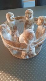 Stenen beeld met kaars., Huis en Inrichting, Woonaccessoires | Kandelaars en Kaarsen, Ophalen, Gebruikt, Kaars