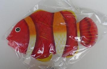 HOUTEN VIS 20 CM Nr. 4 ROOD NIEUW.  beschikbaar voor biedingen