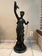 Bronzen beeld van Diana, door Léon Pilet, Antiek en Kunst, Ophalen, Brons