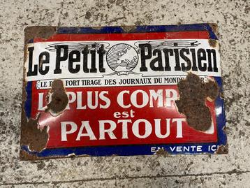 Emaillebord – LE PETIT PARISIEN beschikbaar voor biedingen