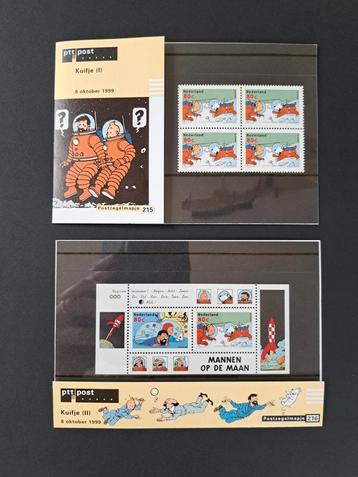 De postzegels van Kuifje Nederland 1999, in de originele ver beschikbaar voor biedingen