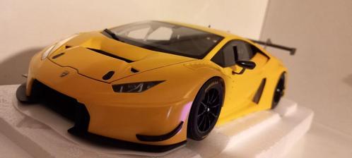 1/18 Lamborghini Huracan GT3 Plain Body Pearl Yellow 2015, Hobby en Vrije tijd, Modelauto's | 1:18, Nieuw, Auto, Autoart, Ophalen of Verzenden