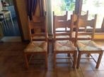 6 eiken stoelen met zitting in riet, Ophalen