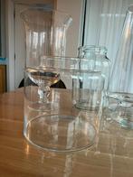 6 verschillende vazen, Glas, Ophalen of Verzenden, Zo goed als nieuw, Overige kleuren