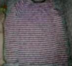Blouse/t-shirt longues manches rose/brun 14-16 ans, Fille, Chemise ou À manches longues, Utilisé, Enlèvement ou Envoi