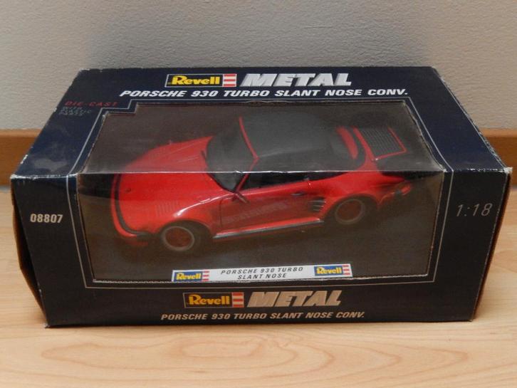 Porsche 911 Turbo cabriolet Slant Nose 1/18 Revell, Hobby & Loisirs créatifs, Voitures miniatures | 1:18, Neuf, Voiture, Revell