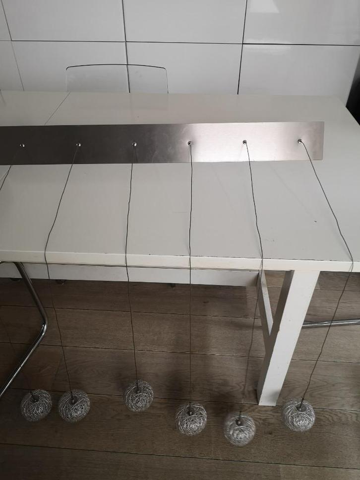 Led hanglamp, Huis en Inrichting, Lampen | Hanglampen, Zo goed als nieuw, 75 cm of meer, Metaal, Ophalen