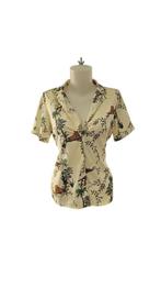 Overhemd met jungleprint van het merk Only - Maat 36, Kleding | Dames, T-shirts, Zo goed als nieuw, Maat 36 (S), Only, Korte mouw