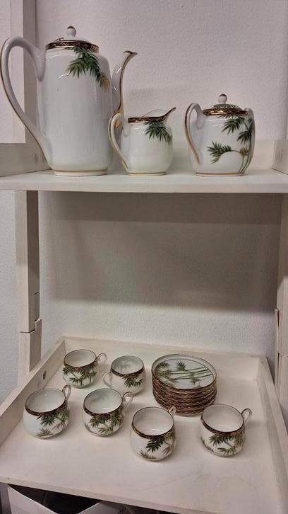 Soko Japans ultratranslucent porseleinen koffie of thee set, Verzamelen, Porselein, Kristal en Bestek, Gebruikt, Porselein, Ophalen
