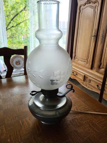 Mooie tin kom en lamp., Enlèvement ou Envoi