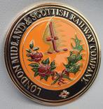 Badge - "LONDON MIDLAND & SCOTTISCH RAILWAY COMPANY", Ophalen of Verzenden, Zo goed als nieuw, Trein, Overige typen