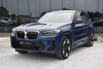 BMW iX3 80 kWh M-Pack PANO HUD HARMAN KARDON AHK (bj 2022), Auto's, Automaat, Zwart, Blauw, Leder