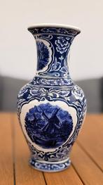 Delfts blauw vaas met molen – T. Delfts Molen – Nederland, Antiek en Kunst, Ophalen