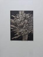 YVES DOARE/ LES ENTRAINS / LINO CHINE COLLE / 38x29cm / SIG, Ophalen of Verzenden