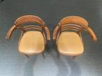8 houten vintage caféstoelen, Vijf, Zes of meer stoelen, Gebruikt, Vintage, Hout