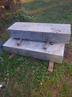 3 nieuwe massief blauwe stenen 100x30x15 (nieuw €350/st), Neuf, Enlèvement ou Envoi, Pierre naturelle, Autres types