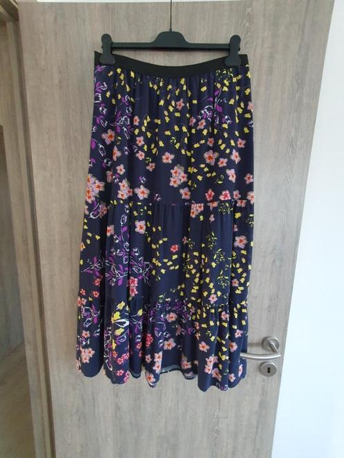 Blauwe rok Xandres BE40, Kleding | Dames, Rokken, Maat 38/40 (M), Overige kleuren, Onder de knie, Ophalen of Verzenden