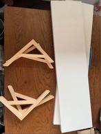 3 wandplankjes met dragers, Ophalen, Gebruikt