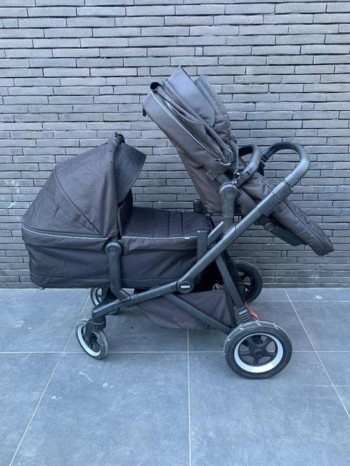Thule Sleek, Kinderen en Baby's, Kinderwagens en Combinaties, Gebruikt, Kinderwagen, Overige merken, Duowagen, Met reiswieg, Verstelbare duwstang