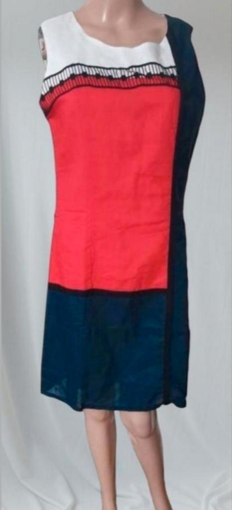 ✨️VINTAGE Gevoerd Zomerjurkje  - Maat 36 - Topstaat✨️✨️, Kleding | Dames, Jurken, Zo goed als nieuw, Maat 36 (S), Blauw, Boven de knie