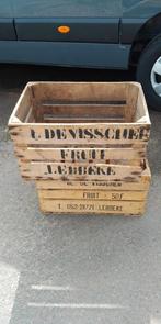 fruitkisten 2 stuks oude DE VISSCHER, Minder dan 50 cm, Minder dan 50 cm, Gebruikt, Overige houtsoorten