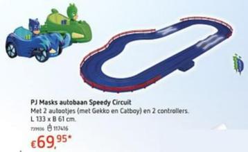 Pj masks autobaan speedy circuit, Kinderen en Baby's, Ophalen of Verzenden, Zo goed als nieuw