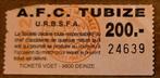 Oud ticket voor FC Tubize, Ophalen of Verzenden