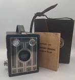 vintage box camera Brownie junior six-20 met tas, Verzamelen, Ophalen of Verzenden, 1940 tot 1960, Fototoestel