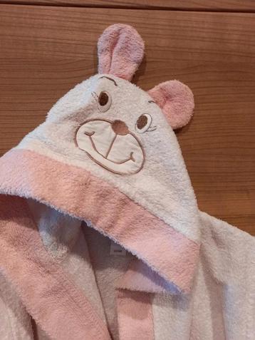 Cute licht roze beren badjas met lint Babyclub 92-98 beschikbaar voor biedingen