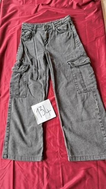 Jeansbroek mt.134 ( 2) grijs beschikbaar voor biedingen