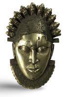 Exceptioneel bronzen masker Benin, Antiquités & Art, Enlèvement