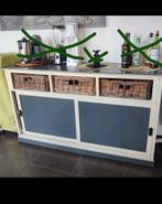 Buffetkist geverfd hout 3 lad. L 162 D 46 h 92 cm, Huis en Inrichting, Ophalen