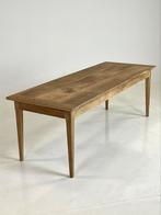 Franse eettafel eiken landelijk 220cm, Ophalen of Verzenden