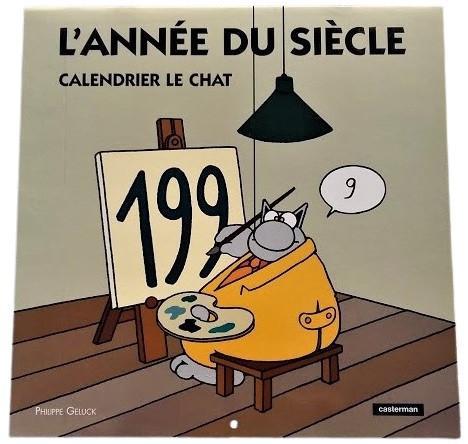 Calendrier LE CHAT ~ l'année du siècle 1999 ✅ Ph. Geluck, Verzamelen, Stripfiguren, Nieuw, Plaatje, Poster of Sticker, Overige figuren