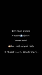Vliegticket Charleroi ️ Valencia, Tickets en Kaartjes, Kortingen en Cadeaubonnen, Eén persoon, Overige soorten, Overige typen