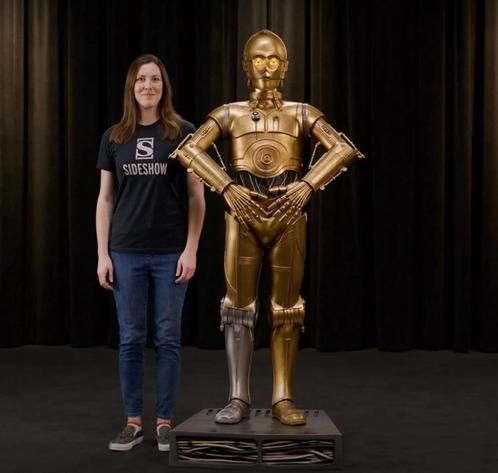 Star Wars C-3PO Life-Size Statue Sideshow, Verzamelen, Star Wars, Nieuw, Beeldje of Buste, Ophalen of Verzenden