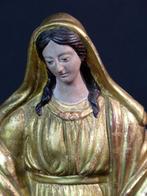 19èm belle statue sculpture dorée vierge 52cm2.2kg Christ, Verzenden