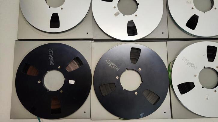 5x Revox 26,5cm Reel to Reel spoelen / Bandopnemer REVOX Zwa, Audio, Tv en Foto, Bandrecorder, Ophalen