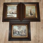 SCHILDERIJEN OP DOEK / AFM. ONGEVEER 45/48 CM, Antiek en Kunst, Kunst | Schilderijen | Klassiek, Ophalen