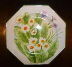 Sierbord ' Bloemen '  Chaumette (Parijs) NEW ! Vintage 80s, Ophalen of Verzenden, Nieuw, Porselein, Bord(en)