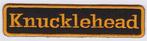 Harley Davidson Knucklehead stoffen opstrijk patch embleem #, Verzenden, Nieuw