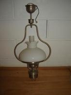 Lampe suspendue aspect étain, Verre, Comme neuf, Enlèvement, 50 à 75 cm