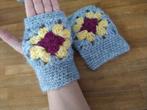 Zachte granny square wanten handschoenen handmade, Kleding | Dames, Verzenden, Nieuw, Handschoenen
