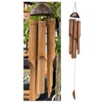 Windgong windspel bamboe groot luxe 115 cm, Tuin en Terras, Nieuw, Ophalen of Verzenden