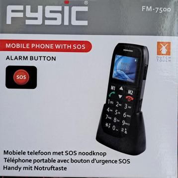 Fysic FM-7500 gsm zo goed als nieuw. Paar maanden oud., Télécoms, Enlèvement, Comme neuf, Noir
