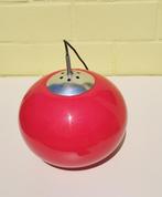 Vintage rode hanglamp glas, Ophalen, Zo goed als nieuw, Glas, Minder dan 50 cm