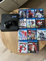 Ps4  + Manette + 11 jeux, Ophalen, Met 1 controller, Original, Gebruikt