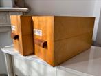 7 Houten archiefdozen, Ophalen, Gebruikt